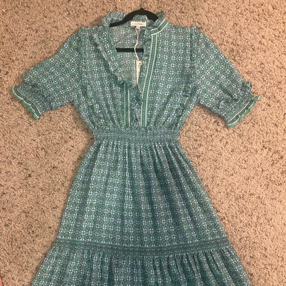 MAX STUDIO green maxi dress